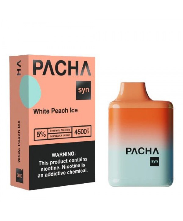 Pacha Syn 4500 White Peach Ice Disposable Vape Pen