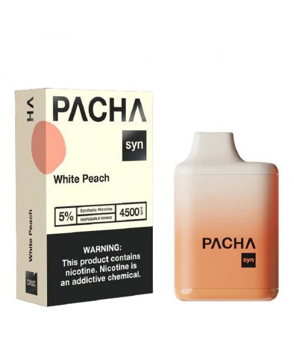 Pacha Syn 4500 White Peach Disposable Vape Pen