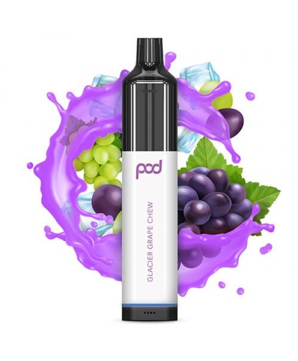 Pod Juice Pod 3500 Glacier Grape Chew Disposable Vape Pen