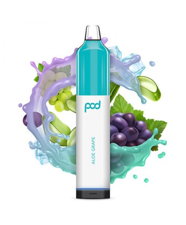 Pod Juice Synthetic Mesh 5500 Aloe Grape Disposable Vape Pen