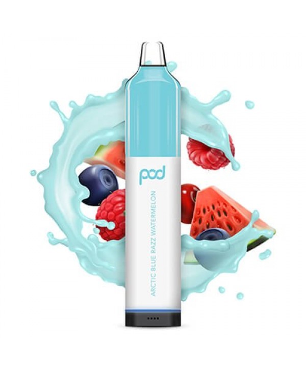 Pod Juice Synthetic Mesh 5500 Arctic Blue Razz Watermelon Disposable Vape Pen