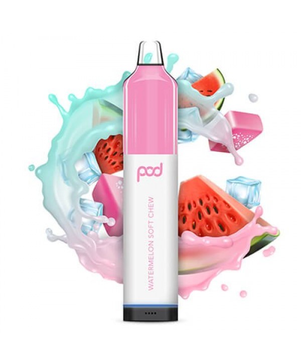 Pod Juice Synthetic Mesh 5500 Watermelon Soft Chew Disposable Vape Pen